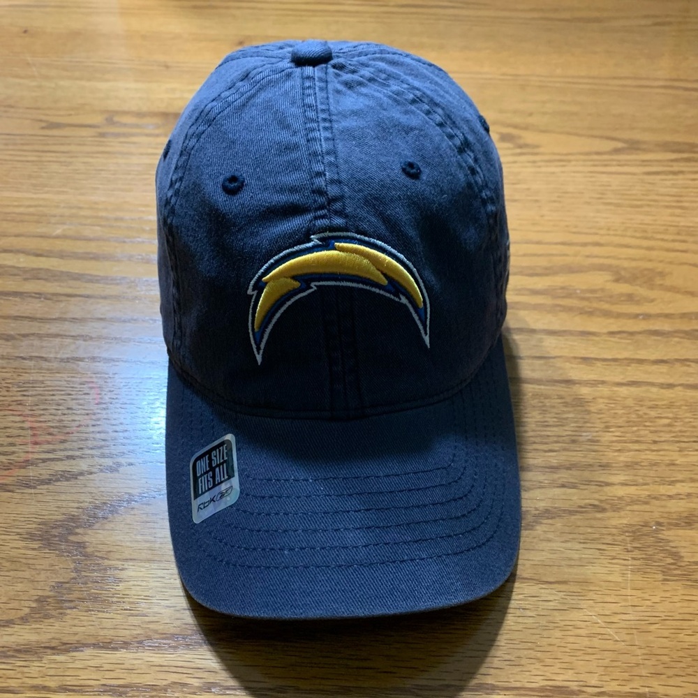 San Diego Chargers ball cap.